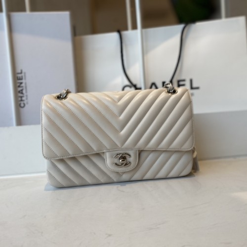 Chanel Classic Chevron Medium Double Flap Bag