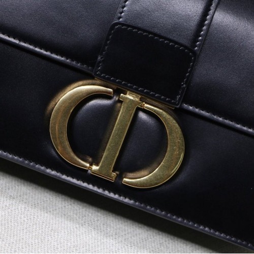 Dior 30 Montaigne Calfskin Bag Black