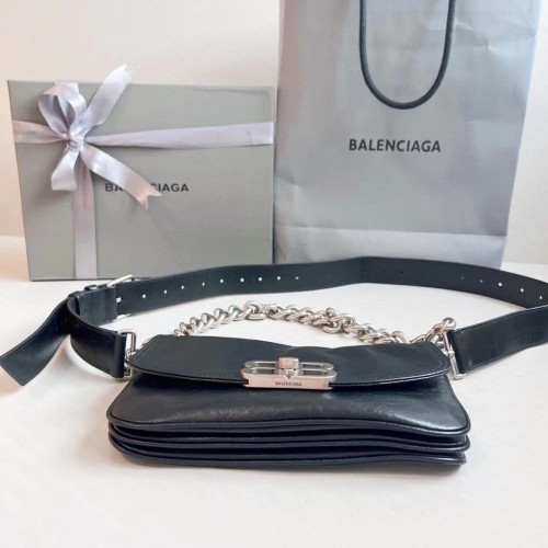 Balenciaga Women's BB Soft Small Flap Bag in Black