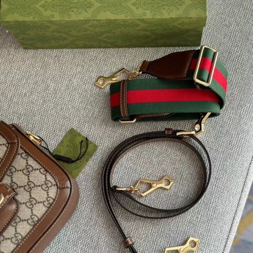 *Sale* Gucci GG Supreme Mini 1955 Horsebit Shoulder Bag