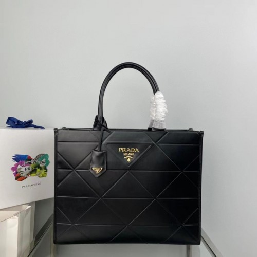 Prada Symbole Bag Large Leather with Topstitching