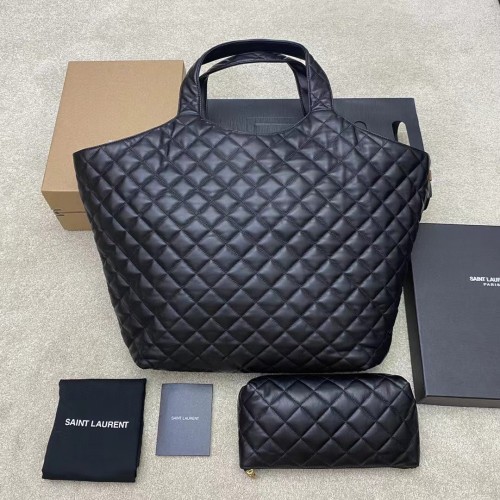 Saint Laurent icare maxi shopping bag in quilted lambskin 