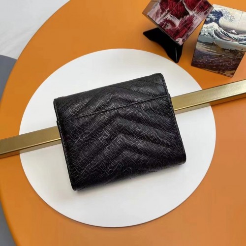 Saint Laurent Leather Quilted Wallet