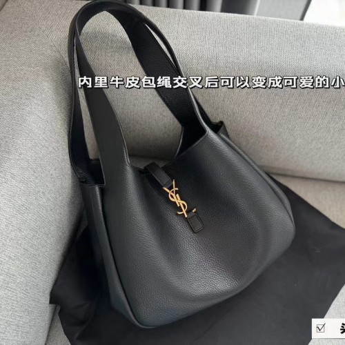 Saint Laurent Bea Tote in grained leather