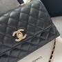 Chanel Caviar Quilted Mini Coco Handle Flap