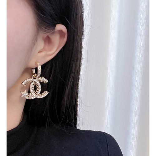 Chanel CC Dangle Earrings