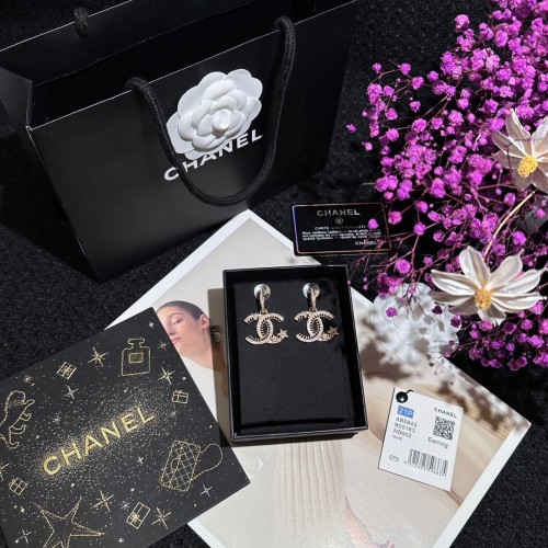 Chanel CC Dangle Earrings