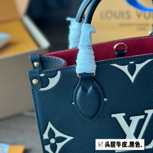 Louis Vuitton Empreinte Monogram Onthego PM Black Beige