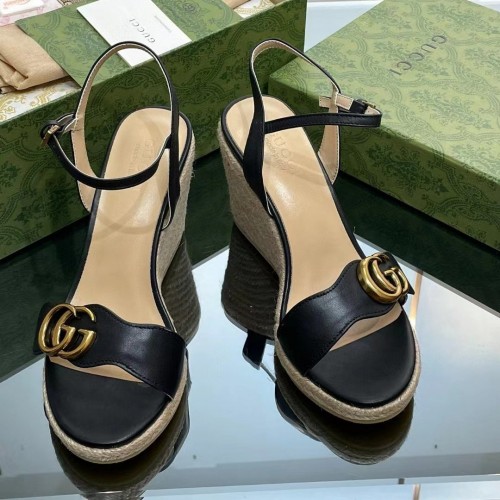 Gucci Aitana Espadrille Wedge Sandal