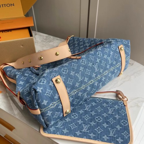Louis Vuitton CarryAll MM Denim Blue